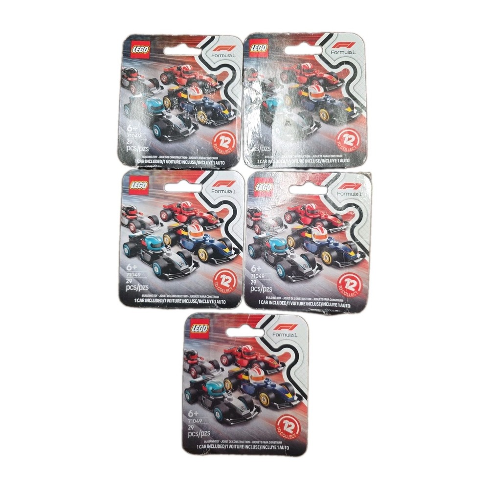 LEGO Formula F1 Race Cars 71049 Lot of 5  Mini Figures NEW 3 Open/taped Boxes
